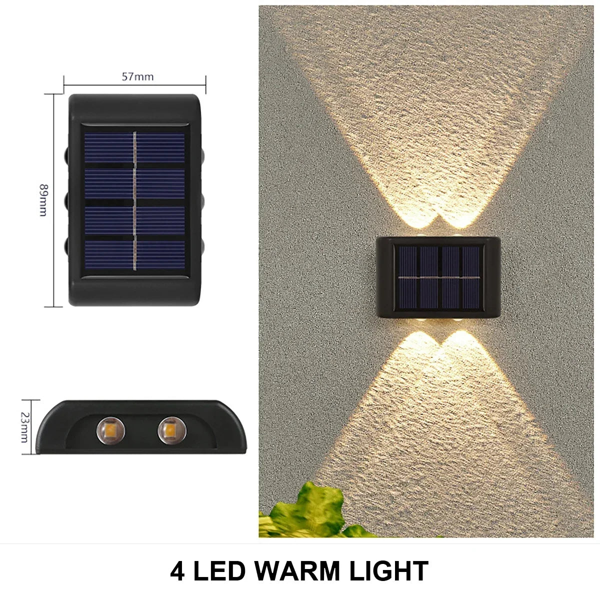 Outdoor Solar Wall Light for Garden and Home Security