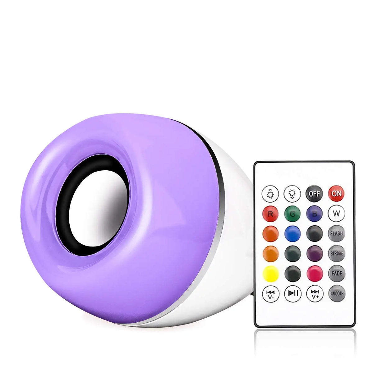 LED Music Light Bulb with Bluetooth Speaker and App Control - Home Smart Direct