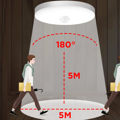 LED Motion Sensor Ceiling Light for Hallway Stairs and Walls - Home Smart Direct