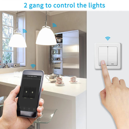 Tuya Smart Life ZigBee Switch 2 Gang Relay Module Lighting Google Home Assistant Alexa Echo App Remote Control Timer Zigbee2MQTT - Home Smart Direct