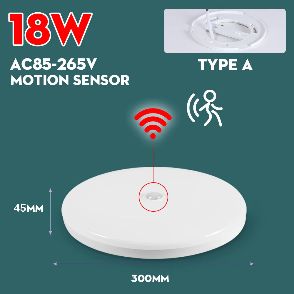 LED Motion Sensor Ceiling Lamp for Stairs Garage or Home Use - Home Smart Direct