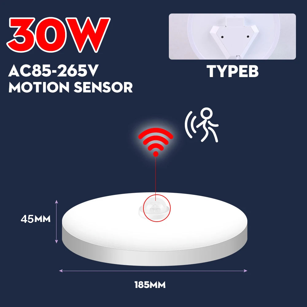 LED Motion Sensor Ceiling Lamp for Stairs Garage or Home Use - Home Smart Direct