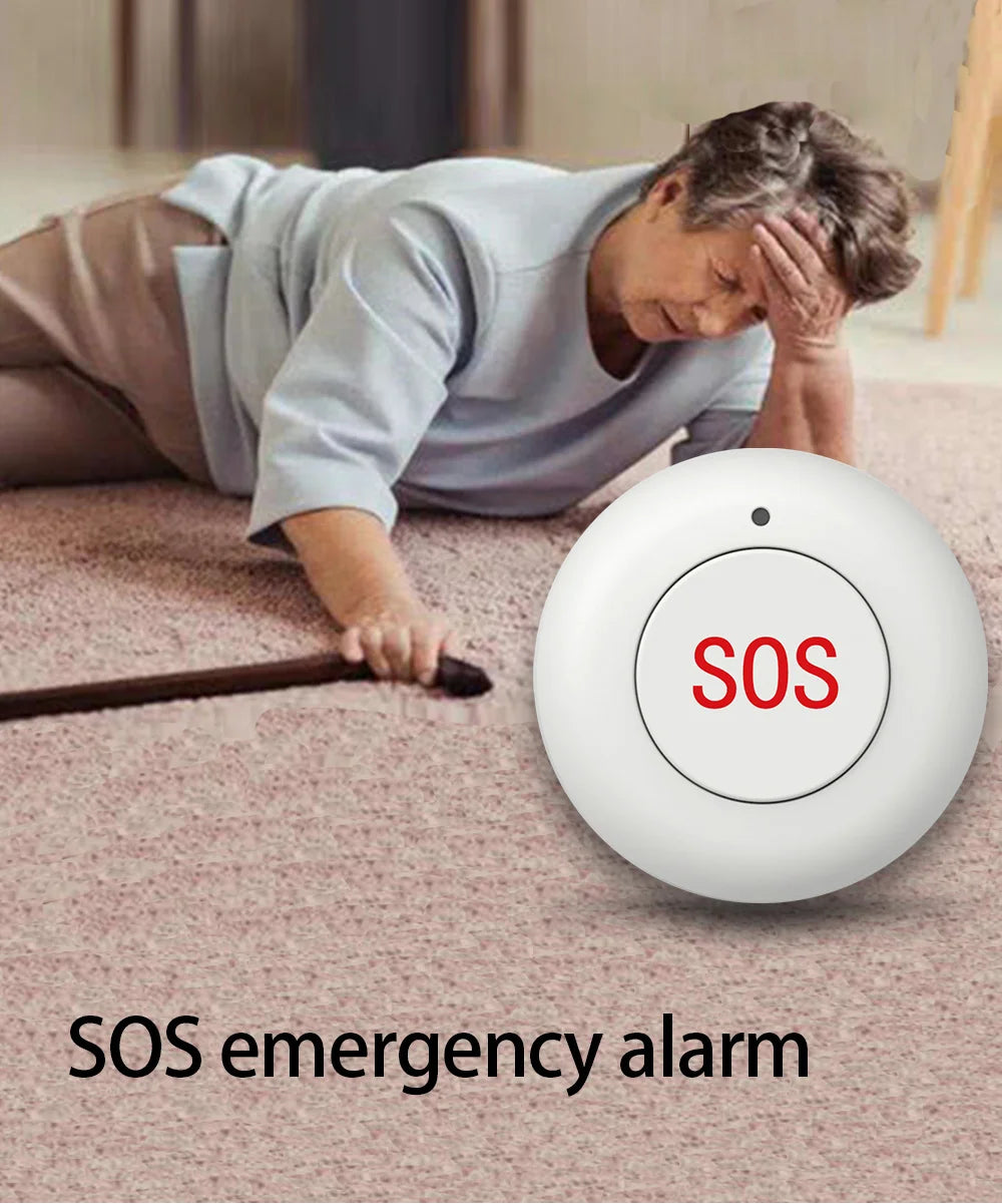 Wireless SOS Button Emergency Button for help Gsm Alarm System SOS Button for Emergency - Home Smart Direct
