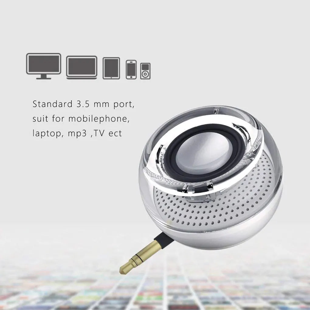 Mini Wireless Bluetooth Crystal Speaker with Surround Sound - Home Smart Direct