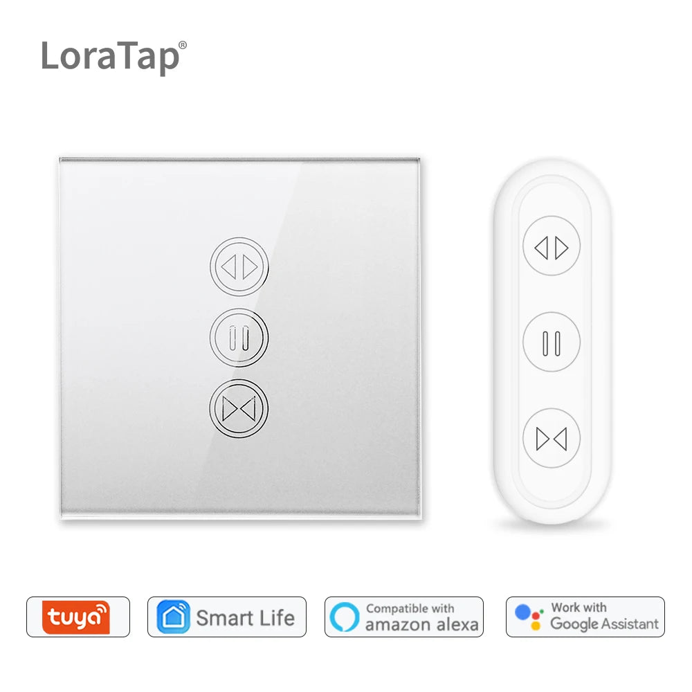 WiFi Roller Shutter Curtain Switch in Silver Finish - Home Smart Direct