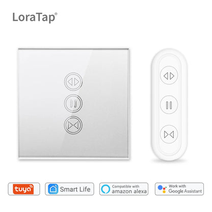 WiFi Roller Shutter Curtain Switch in Silver Finish - Home Smart Direct