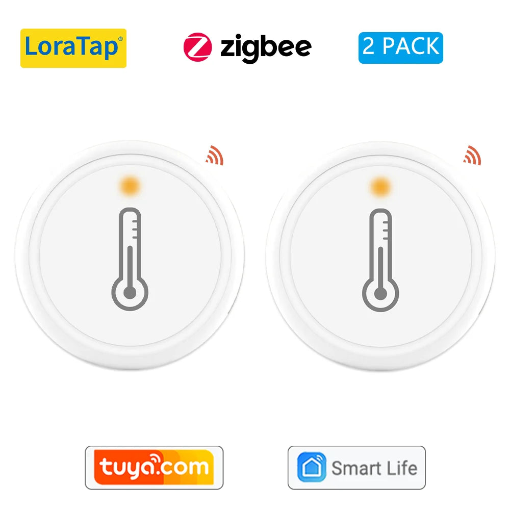 Tuya ZigBee 3.0 Wireless Temperature and Humidity Sensor Works with Home Assistant Smart Life DIY Google Alexa Echo Automation - Home Smart Direct