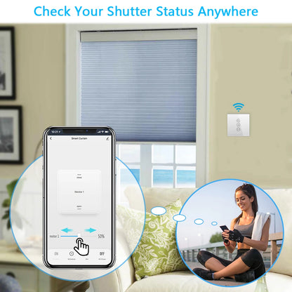 Tuya Smart Life ZigBee 3.0 Sliver Curtain Blind Switch for Roller Shutter Electric motor Google Home Alexa Echo Voice Control - Home Smart Direct