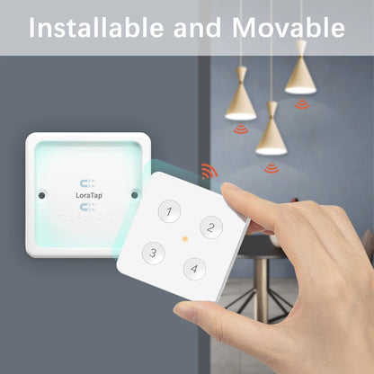 Tuya ZigBee 3.0 Wireless 4-Button Remote Control Scene Switch Compatible with Smart Life Home Assistant Zigbee2MQTT DIY - Home Smart Direct