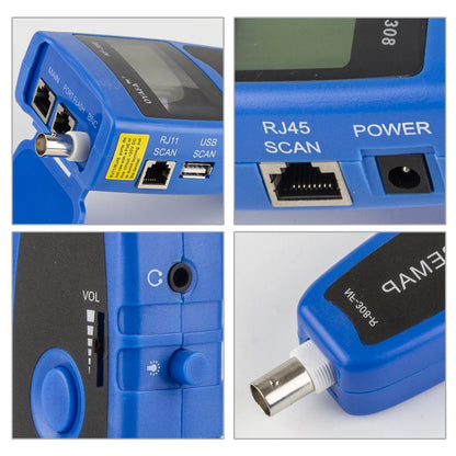 Network Cable Tester with Length Measurement and Wire Tracking
