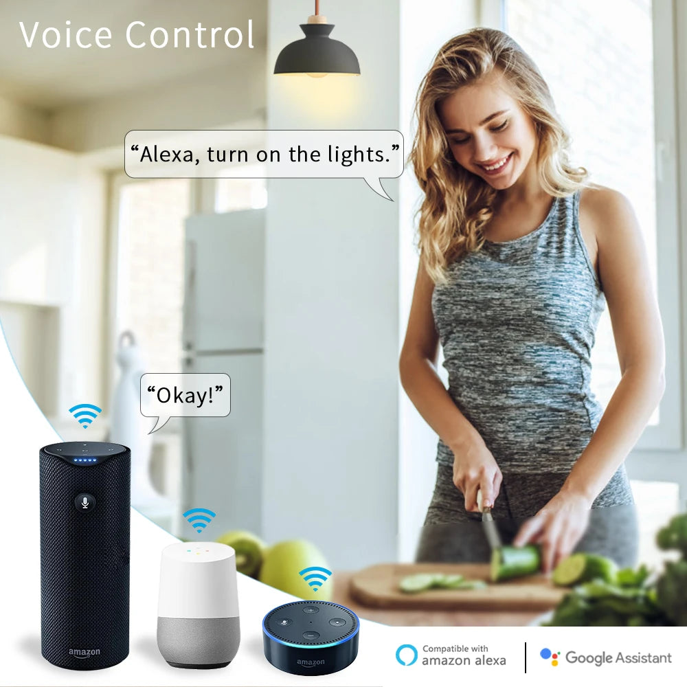 Tuya Smart Life Tiny WiFi Socket Module Light Switch, App Remote Control, Voice Control, Work with Google Home Echo Alexa - Home Smart Direct
