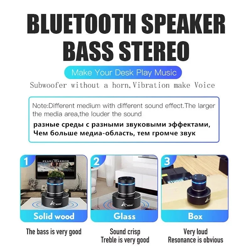 Adin Vibro Bluetooth Speaker with Vibration Effect Subwoofer - Home Smart Direct