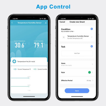 Tuya ZigBee 3.0 Wireless Temperature and Humidity Sensor Works with Home Assistant Smart Life DIY Google Alexa Echo Automation - Home Smart Direct