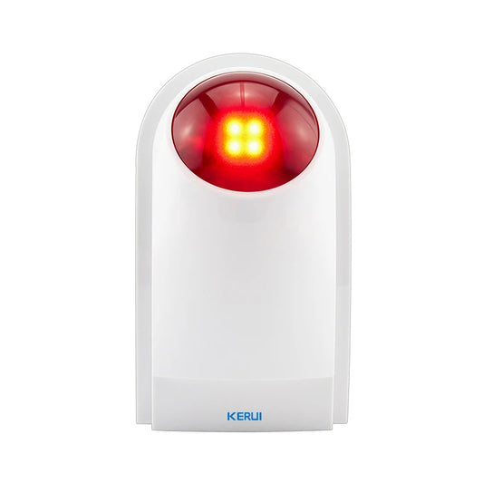 KERUI J008 110dB Indoor Outdoor Wireless Flashing Siren Strobe Light Sensor For Home Garge Alarm Security System - Home Smart Direct