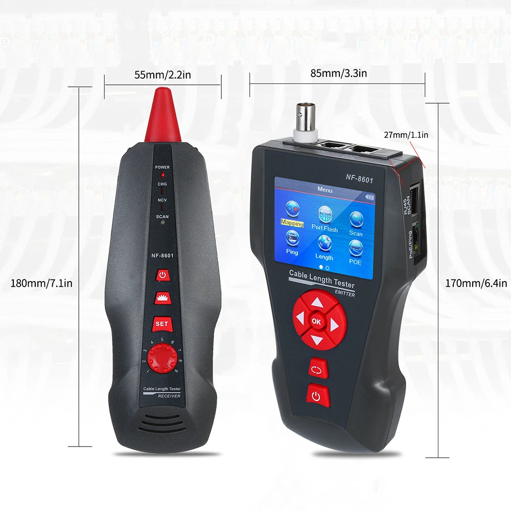 NOYAFA NF-8601W Multifunction Network Cable Tester RJ45 RJ11 BNC PoE