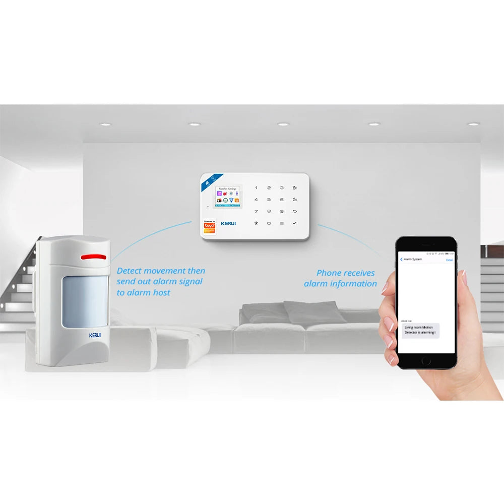KERUI Wireless Anti-Pet Motion Sensor Alarm Infrared Detector PIR Sensor With Long Detect Distance For KERUI Alarm Systems - Home Smart Direct