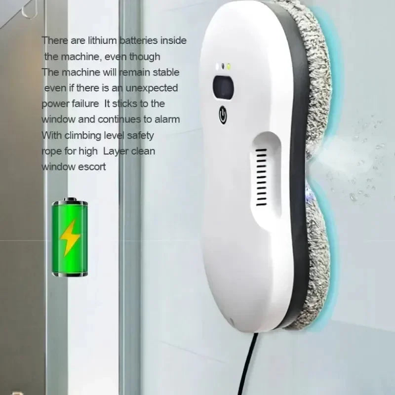 Dual Sided Spray Window Cleaning Robot for Home and Office