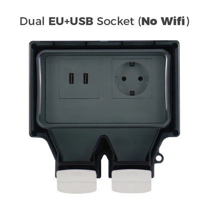 Waterproof Outdoor Smart Socket with Dual USB and App Control - Home Smart Direct