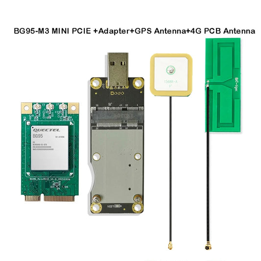BG95-M3 MINI PCIe LTE Cat M1/NB2 Modem with GPS Adapter