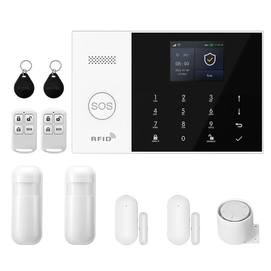PGST WiFi 2G GSM Tuya Smart Home Life Alarm Security System Kit Alexa Automation Alarm Security Protection Door Motion Detector - Home Smart Direct