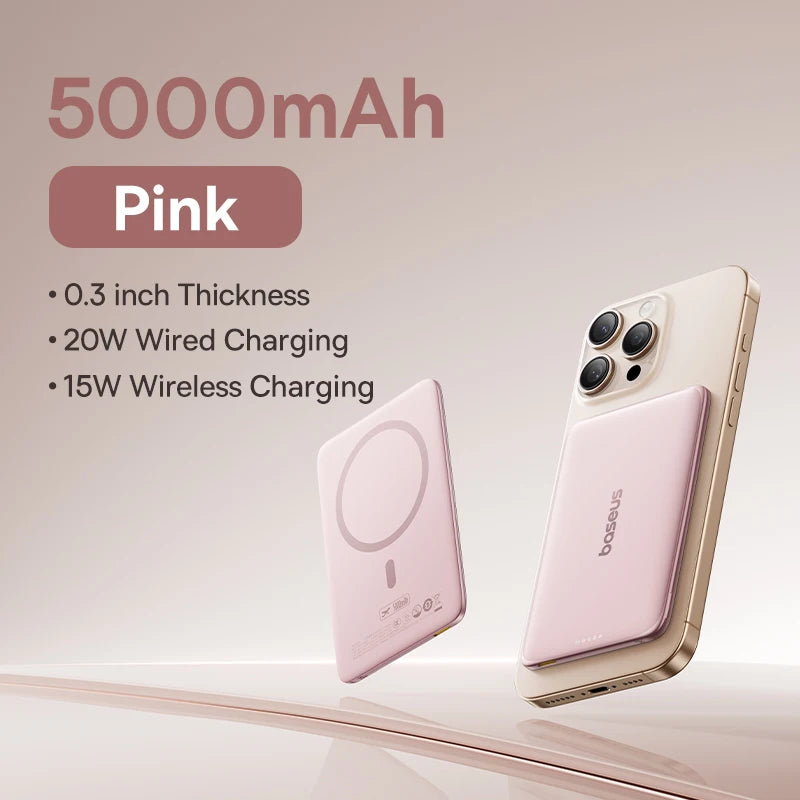 Magnetic Wireless Power Bank Slim Portable Charger - Home Smart Direct