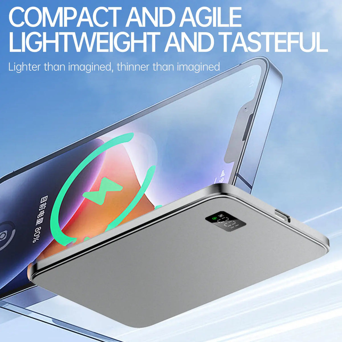 Ultra Thin Magnetic Wireless Power Bank Portable Charger - Home Smart Direct