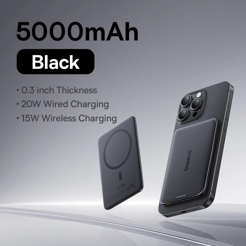 Magnetic Wireless Power Bank Slim Portable Charger - Home Smart Direct