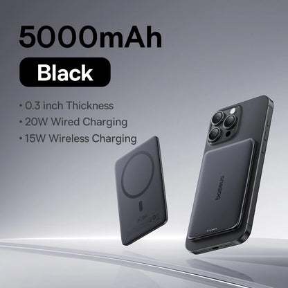 Magnetic Wireless Power Bank Slim Portable Charger - Home Smart Direct