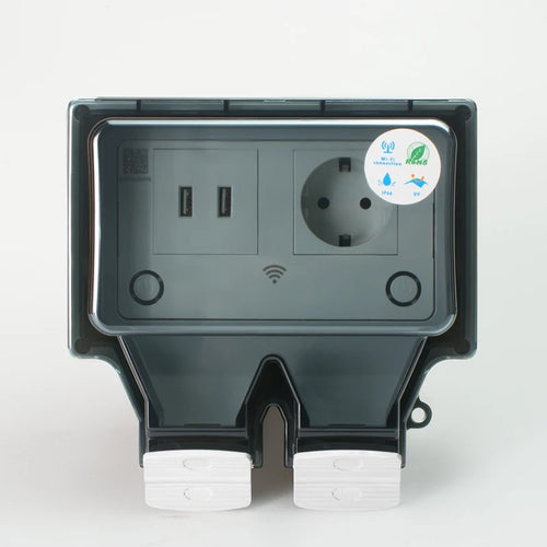 Waterproof Outdoor Smart Socket with Dual USB and App Control - Home Smart Direct