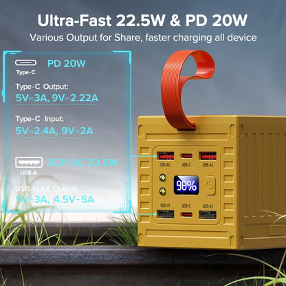 Large Capacity Power Bank Fast Charging Portable Power Station - Home Smart Direct