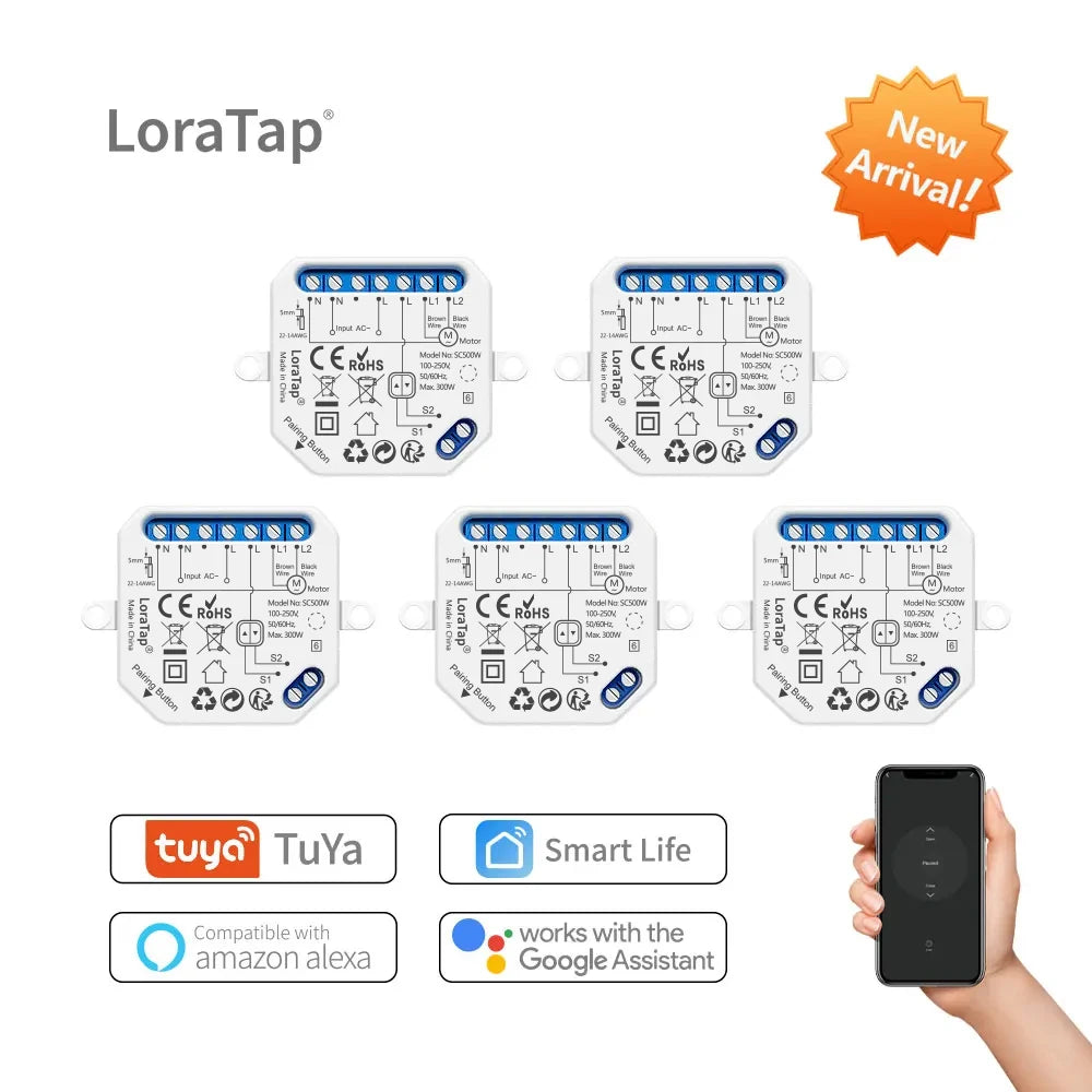 Smart Curtain Module Switch with WiFi Remote Control - Home Smart Direct