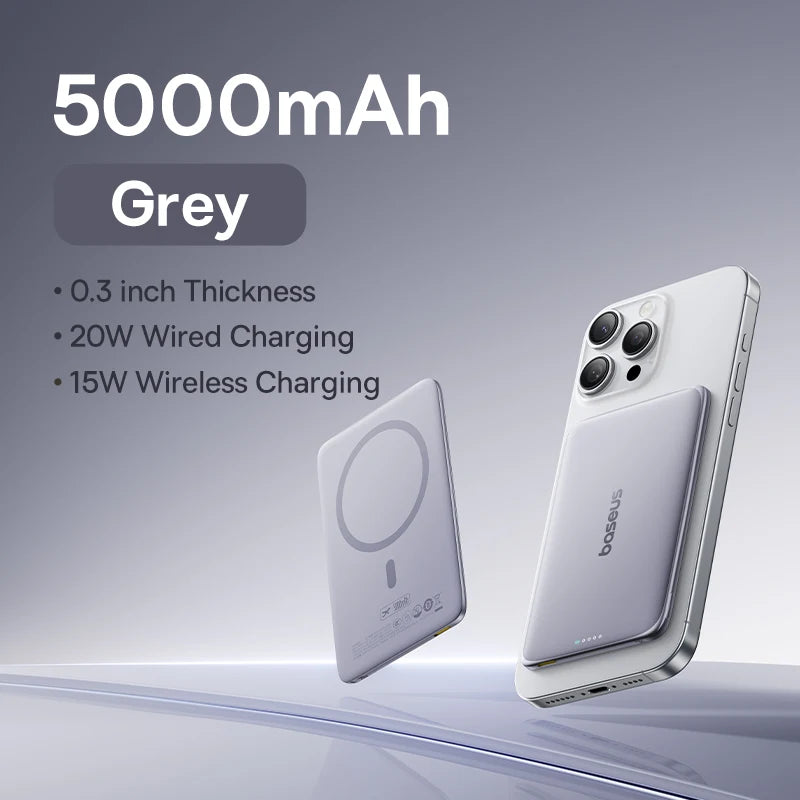Magnetic Wireless Power Bank Slim Portable Charger - Home Smart Direct