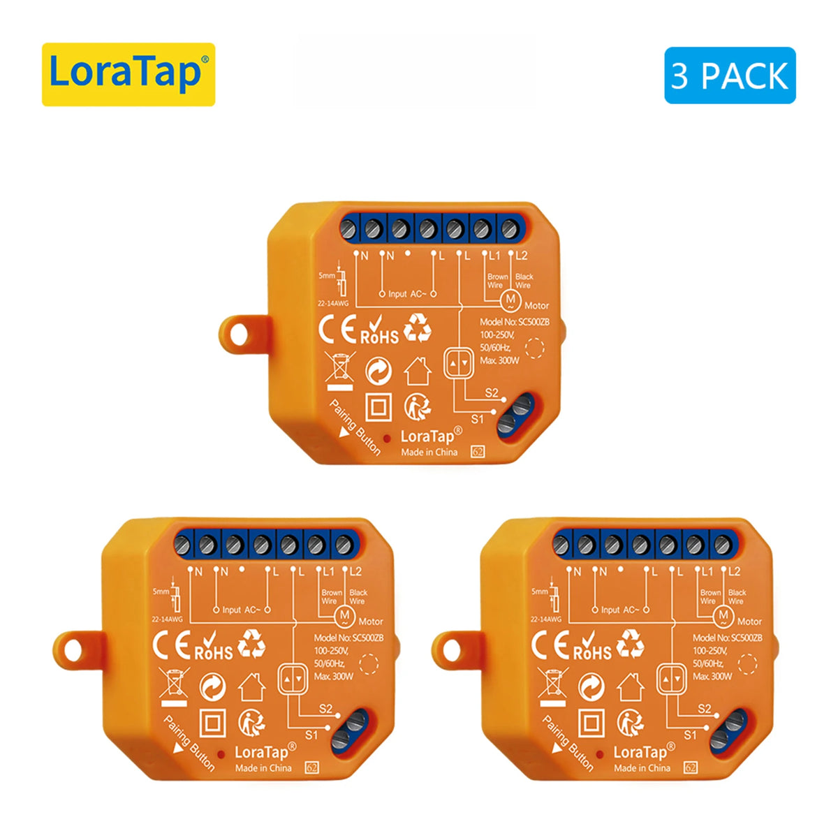 LoraTap ZigBee Shutter Switch Module For Electric Motorized Curtain Blind Tuya Smart Life Roller Alexa Google Home ZigBee2MQTT - Home Smart Direct