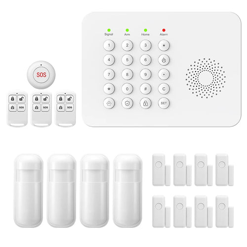 PGST WiFi GSM Security Protection Alexa Tuya Smart Life Home Automation Motion Door Magnetic Sensor Alarm Security System Kit - Home Smart Direct