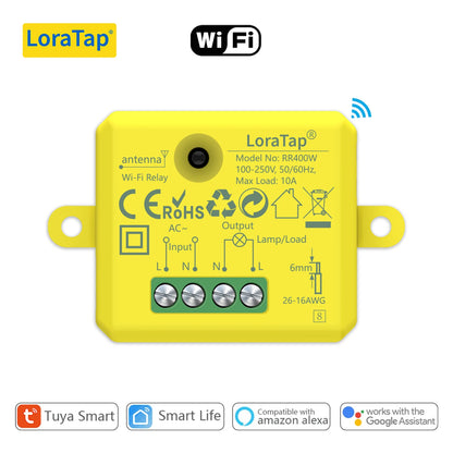 Tuya Smart Life Tiny WiFi Socket Module Light Switch, App Remote Control, Voice Control, Work with Google Home Echo Alexa - Home Smart Direct
