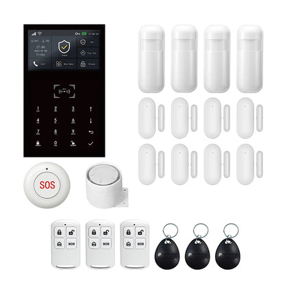 PGST WiFi 2G GSM Home Alarm System Tuya Security Protection Alarm Security System Kit Smart Life Automation Motion Door Sensor - Home Smart Direct