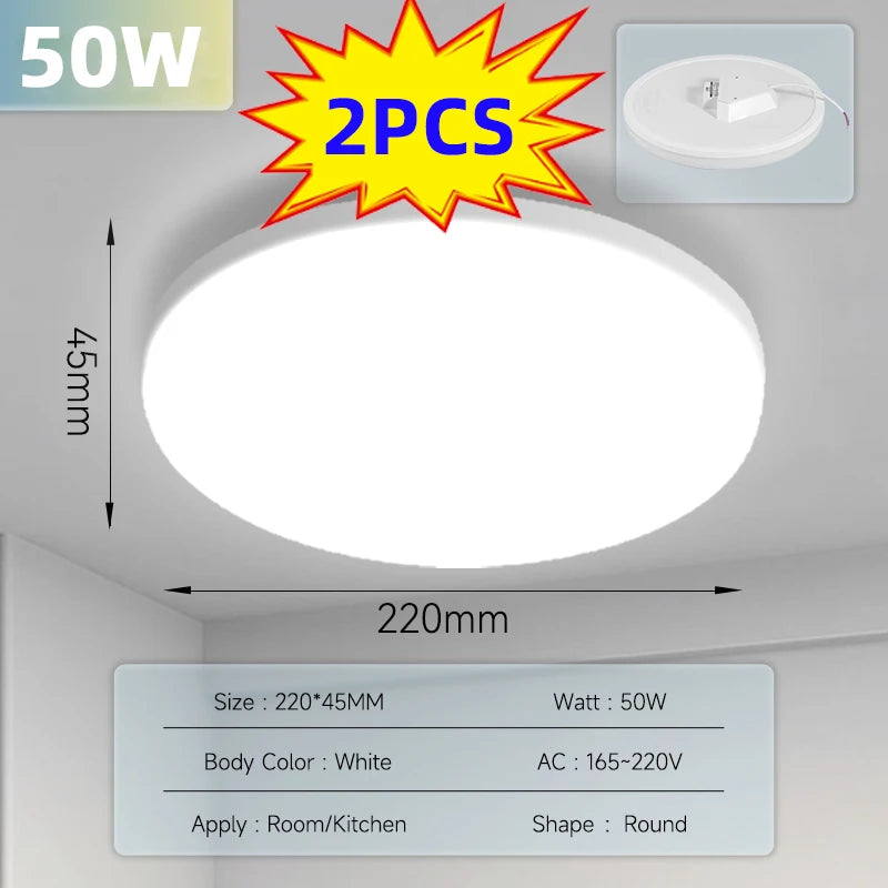 Modern LED Ceiling Light Fixture for Living Room and Bedroom - Home Smart Direct