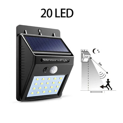 Solar Motion Sensor Light for Outdoor Security and Pathway Lighting