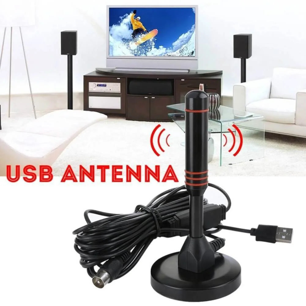 HD Indoor Amplified Digital TV Antenna Ultra HDTV VHF UHF with Amplifier