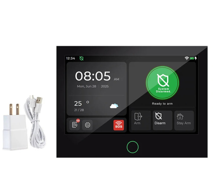 KERUI NEW 4G+WiFi Wireless Home Alarm with 7 inch Large IPS Touch Screen Tuya Smart Alarm System with Motion Sensor for House - Home Smart Direct