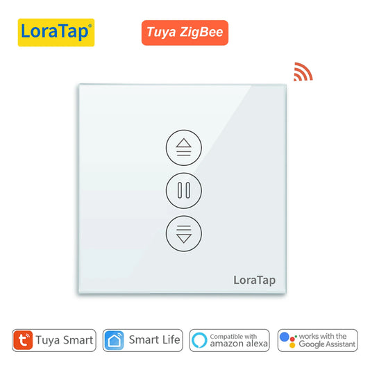 LoraTap ZigBee Curtains Roller Shutters Blinds Switch Control Connected Motor Google Home Alexa Electric Window Tuya Smart Life - Home Smart Direct
