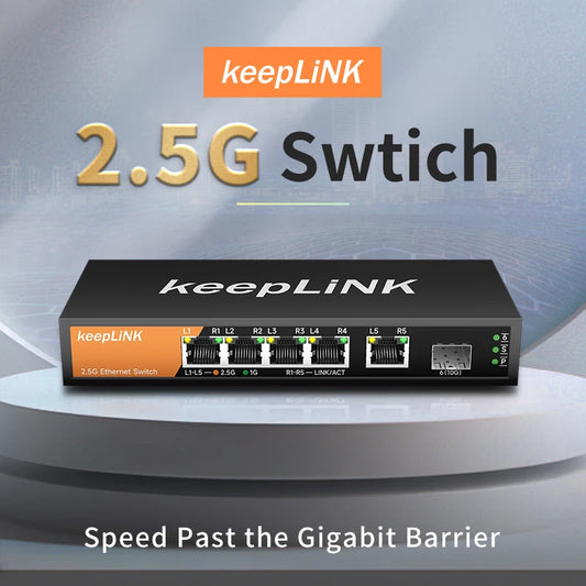 Multi Gigabit Network Switch with Plug and Play Operation