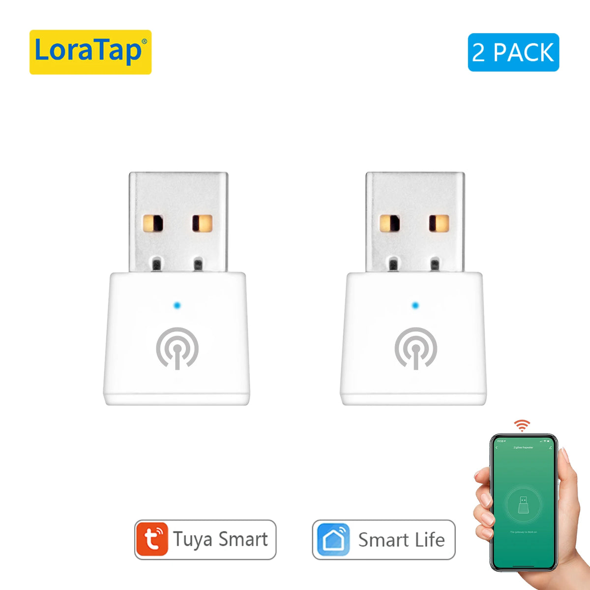 LoraTap Tuya ZigBee 3.0 Signal Repeater USB Extender for Smart Life App Devices Mesh Deconz Automation Home intelligent Scene - Home Smart Direct