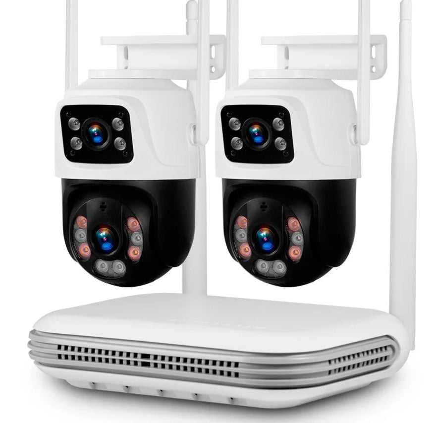 KERUI Waterproof 6MP HD Wireless Dual Lens PTZ WIFI IP Home Security Surveillance Camera System 8CH NVR Video H.265 CCTV Kit - Home Smart Direct