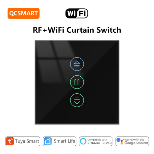 Touch Panel Curtain Switch with Percentage Control - Home Smart Direct