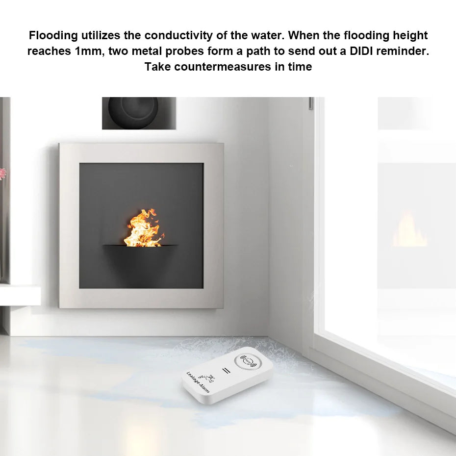 KERUI 90db Water Leakage Detector Wireless Water Sensor Working with KERUI Alarm System Leak Alert Monitoring Leak and Drip - Home Smart Direct