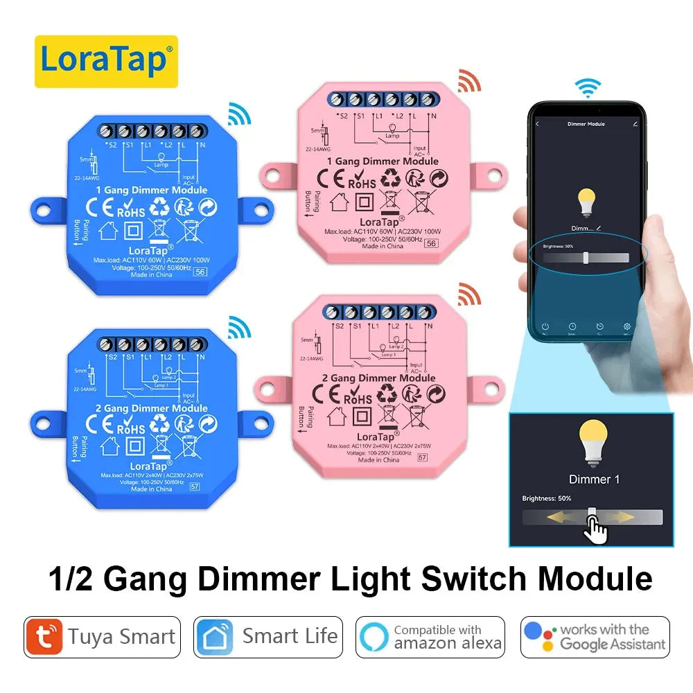 Smart Dimming Light Switch Relay with WiFi and ZigBee - Home Smart Direct