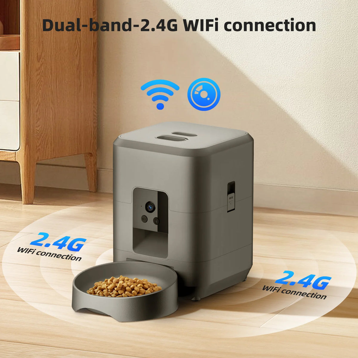 Automatic Cat Feeder with Camera and Night Vision