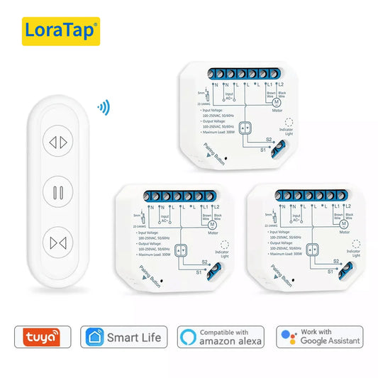 Smart Curtain Switch Module with Remote and App Control
