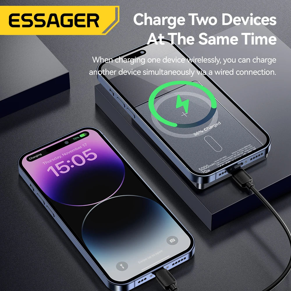 Slim Magnetic Wireless Power Bank Fast Charging Portable Charger - Home Smart Direct